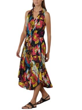 Velvet by Graham & Spencer Ramona airy floral midi dress excellent condition